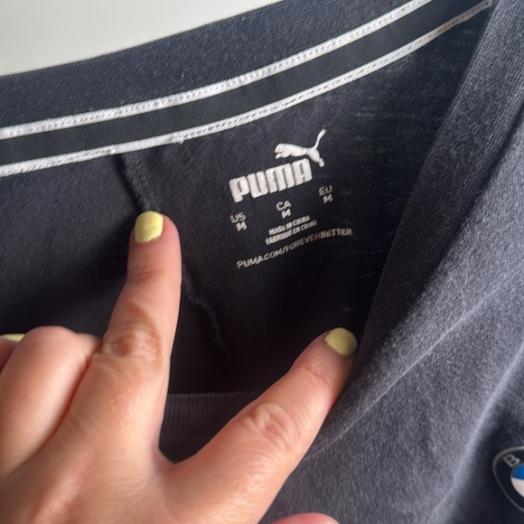 PUMA x BMW Motorsport Black Graphic Cotton T-Shirt Size Medium - Picture 4 of 7